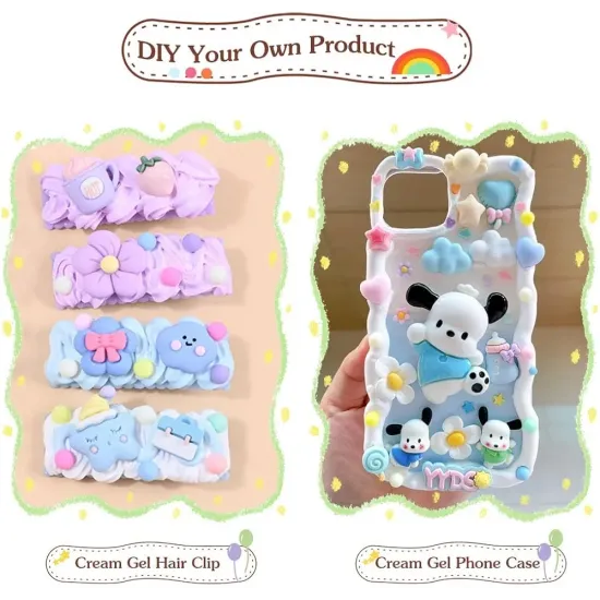 3D Cream Colors Silicone Imitation for Decoration and Embossed Crafts